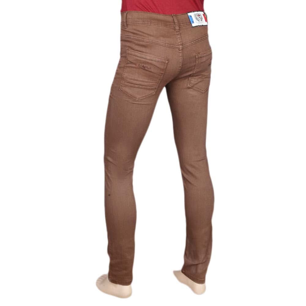 Men's Slim Fit Jeans Pant - Brown, Men, Casual Pants And Jeans, Chase Value, Chase Value