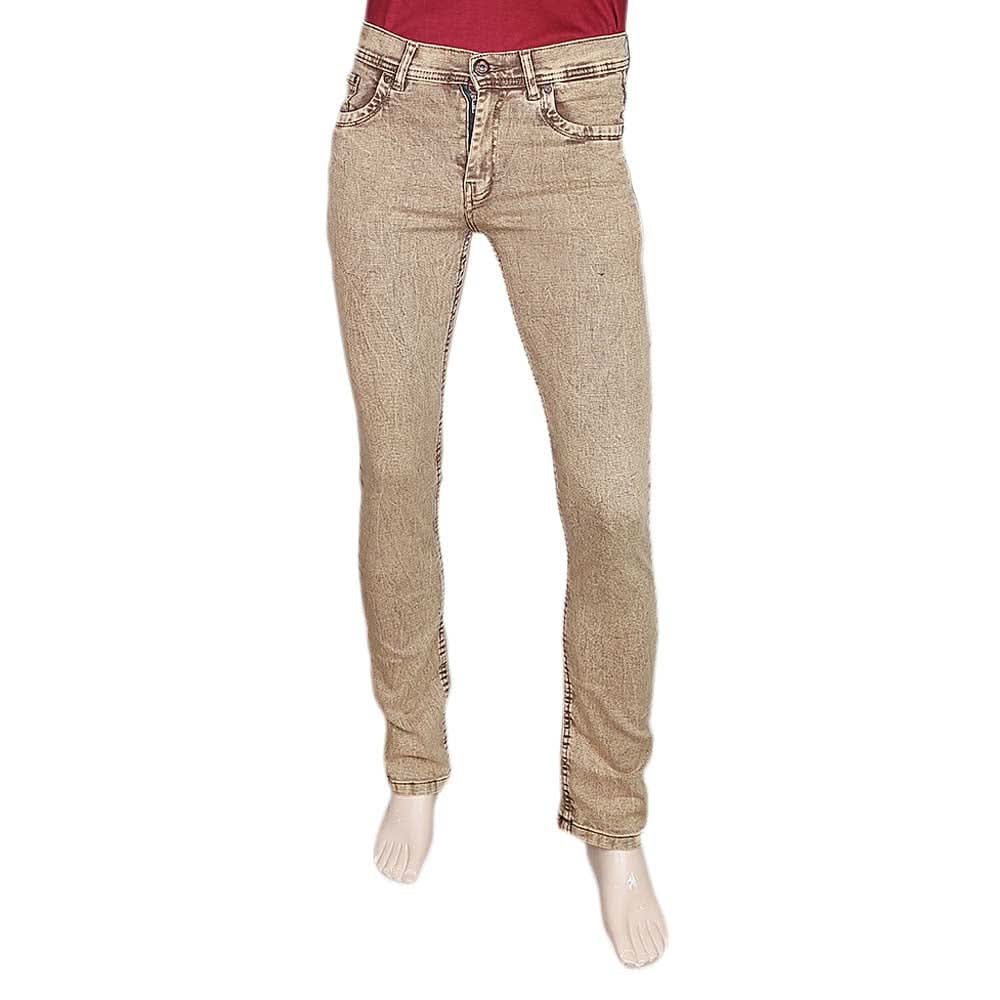 Men's Slim Fit Jeans Pant - Brown, Men, Casual Pants And Jeans, Chase Value, Chase Value