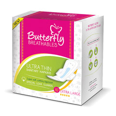 Butterfly Ultra Thin Sanitary Napkins BF B10 XL 10's, Beauty & Personal Care, Sanitory Napkins, Chase Value, Chase Value