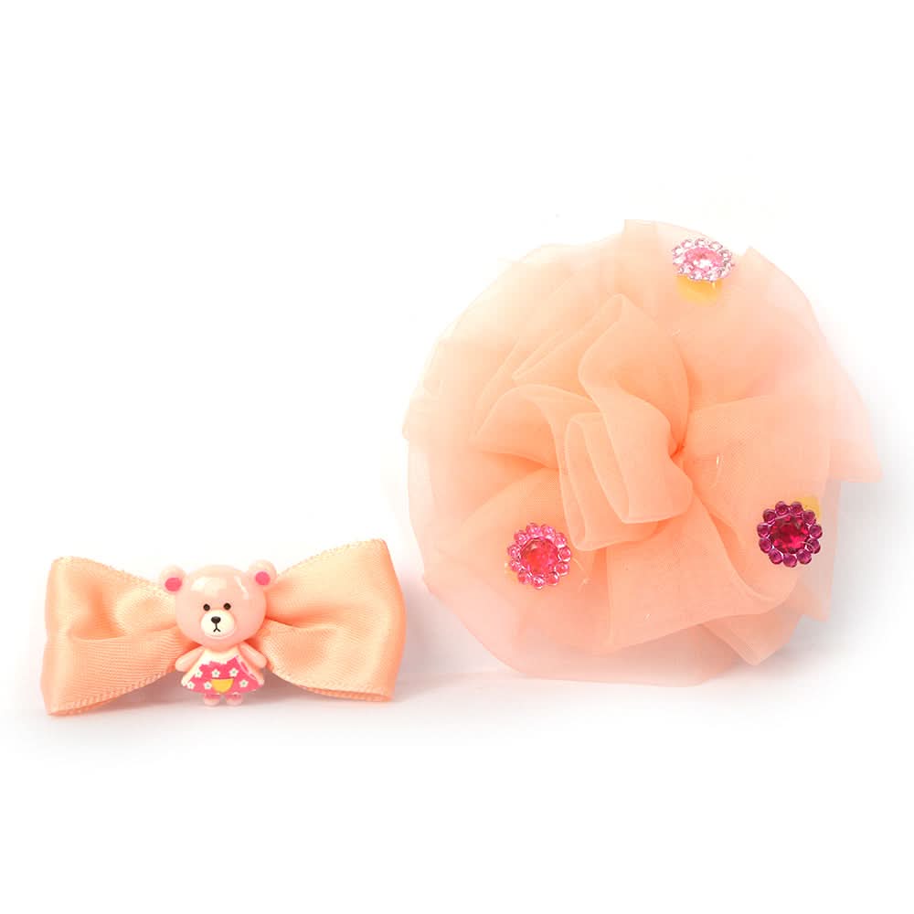 Girls Hair Pins (AY-146) - Peach, Kids, Hair Accessories, Chase Value, Chase Value