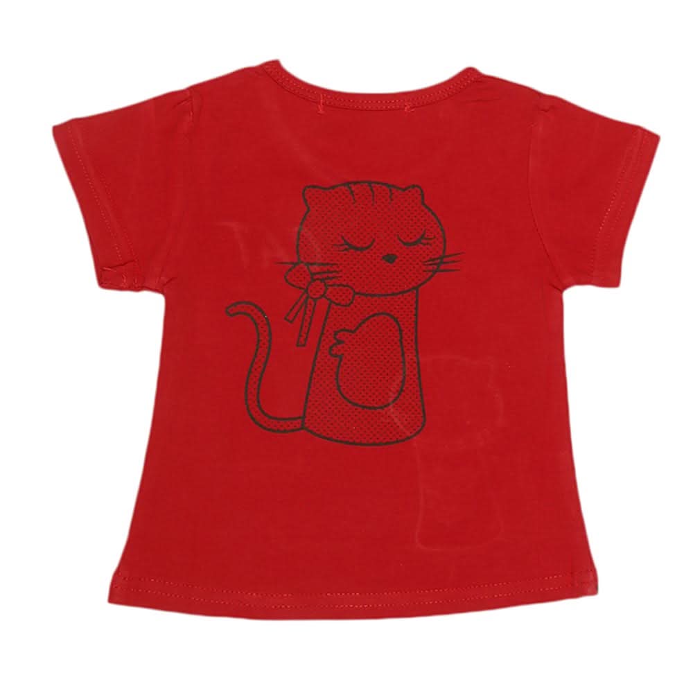Newborn Girls T-Shirt - Maroon, Kids, NB Girls T-Shirts, Chase Value, Chase Value
