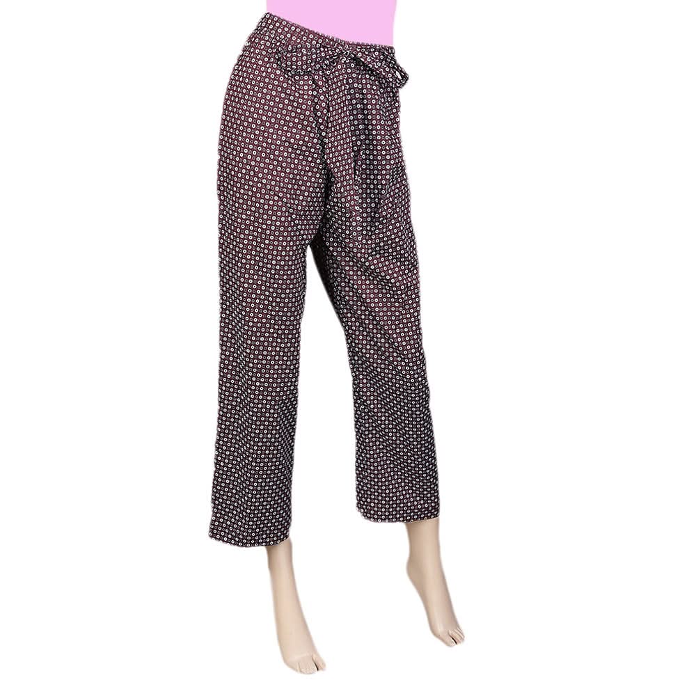 Women's Printed Trouser - Coffee, Women, Pants & Tights, Chase Value, Chase Value