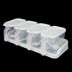 Spice Box 4 Pcs - Cyan, Crockery & Kitchenware, Chase Value, Chase Value