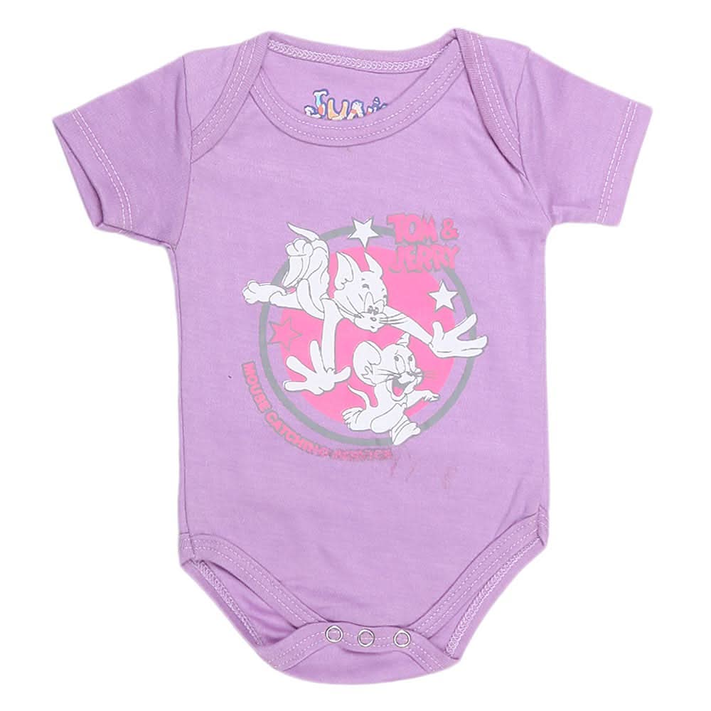 Newborn Girls Romper - Purple - test-store-for-chase-value