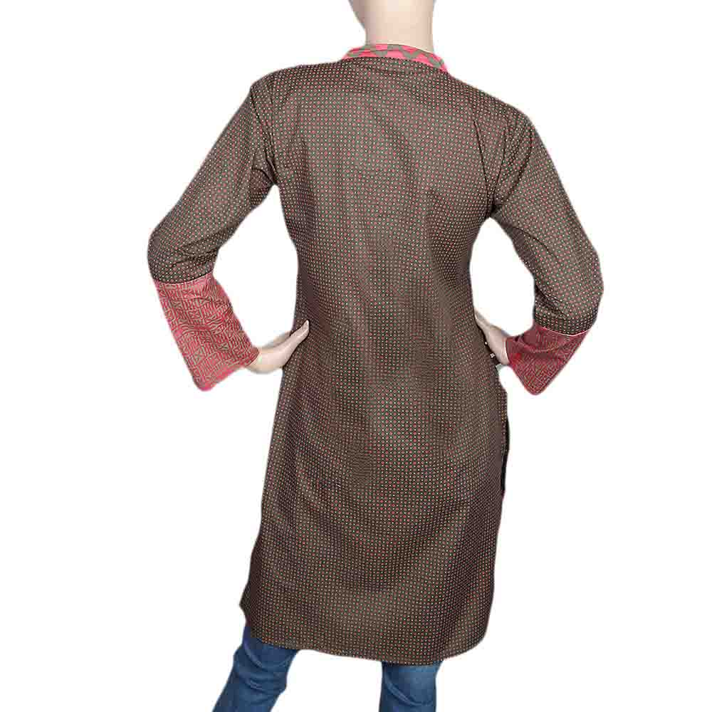 Women's Printed Cotton Kurti - Olive Green, Women, Ready Kurtis, Chase Value, Chase Value