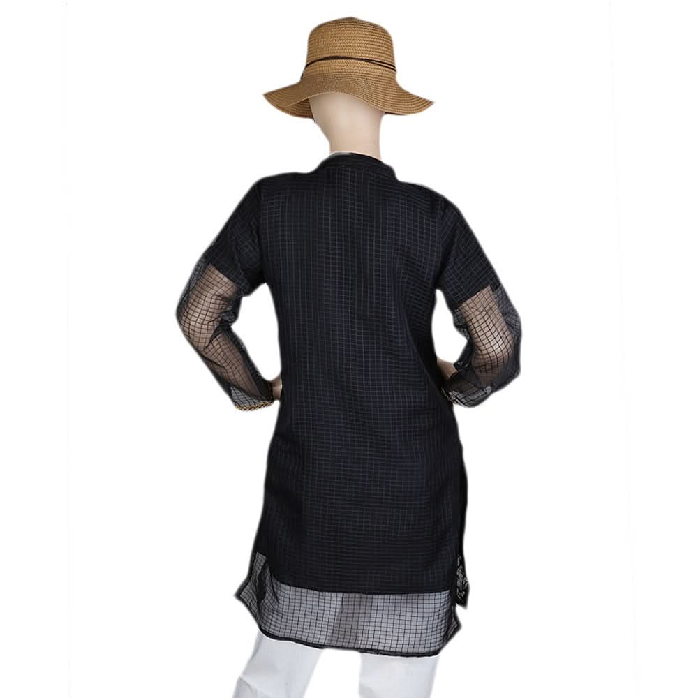 Women's Fancy Embroidered Kurti - Black, Women, Ready Kurtis, Chase Value, Chase Value