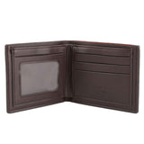 Men's Leather Wallet - Dark Brown - test-store-for-chase-value
