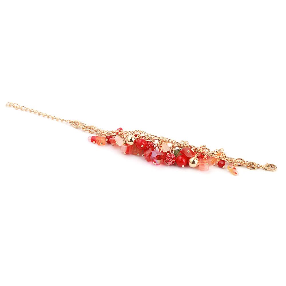 Women's Fancy Bracelet - Red, Women, Bangles & Bracelets, Chase Value, Chase Value