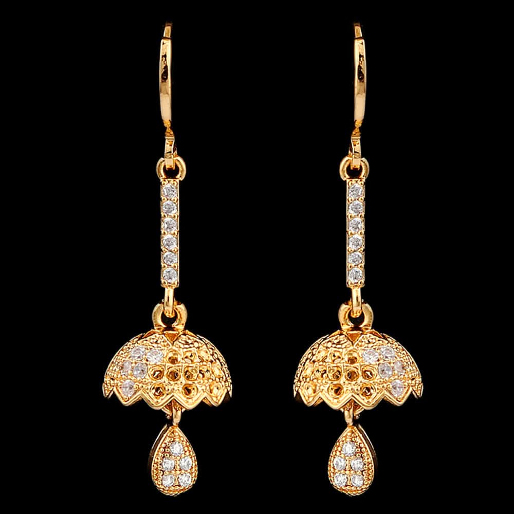 Women's Jhumki - Golden, Women, Earrings & Tops, Chase Value, Chase Value