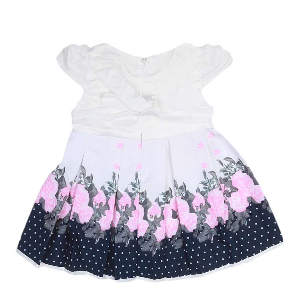 Newborn Girls Frock - White, Kids, NB Girls Frocks, Chase Value, Chase Value