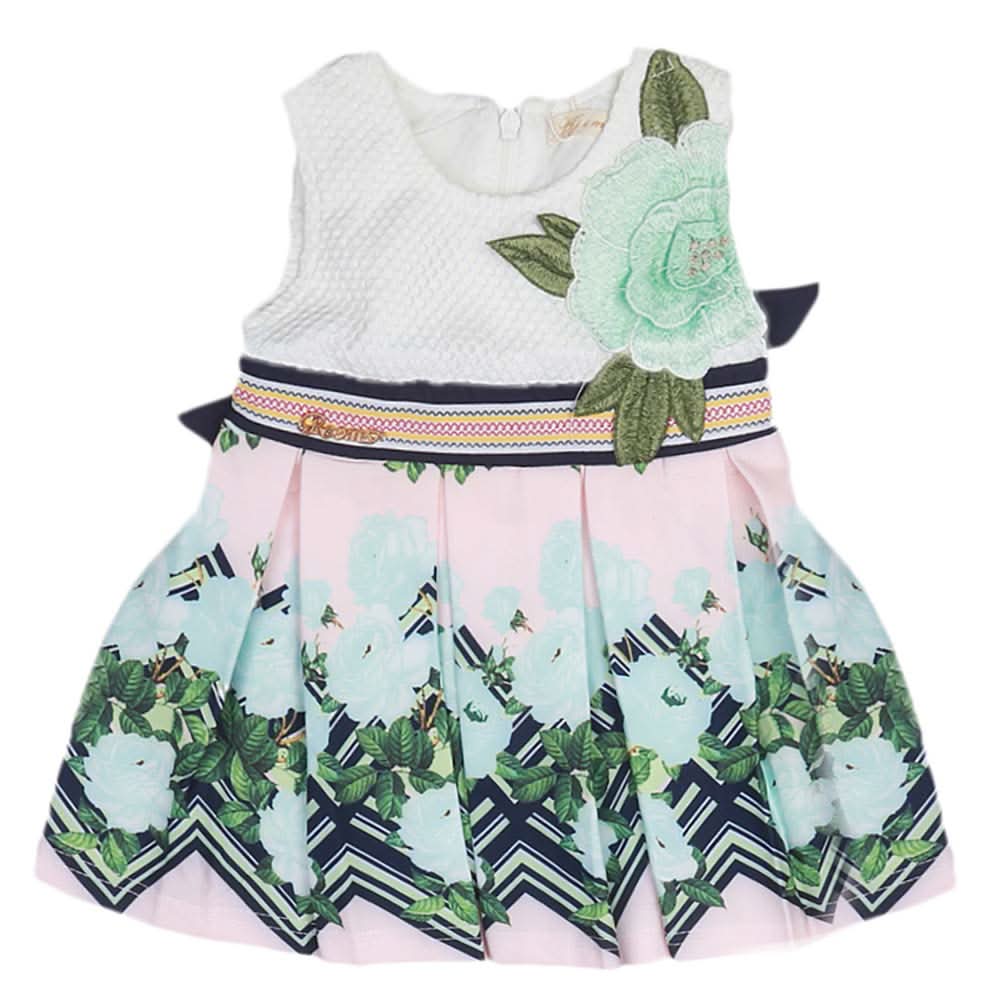 Newborn Girls Frock - Peach, Kids, NB Girls Frocks, Chase Value, Chase Value