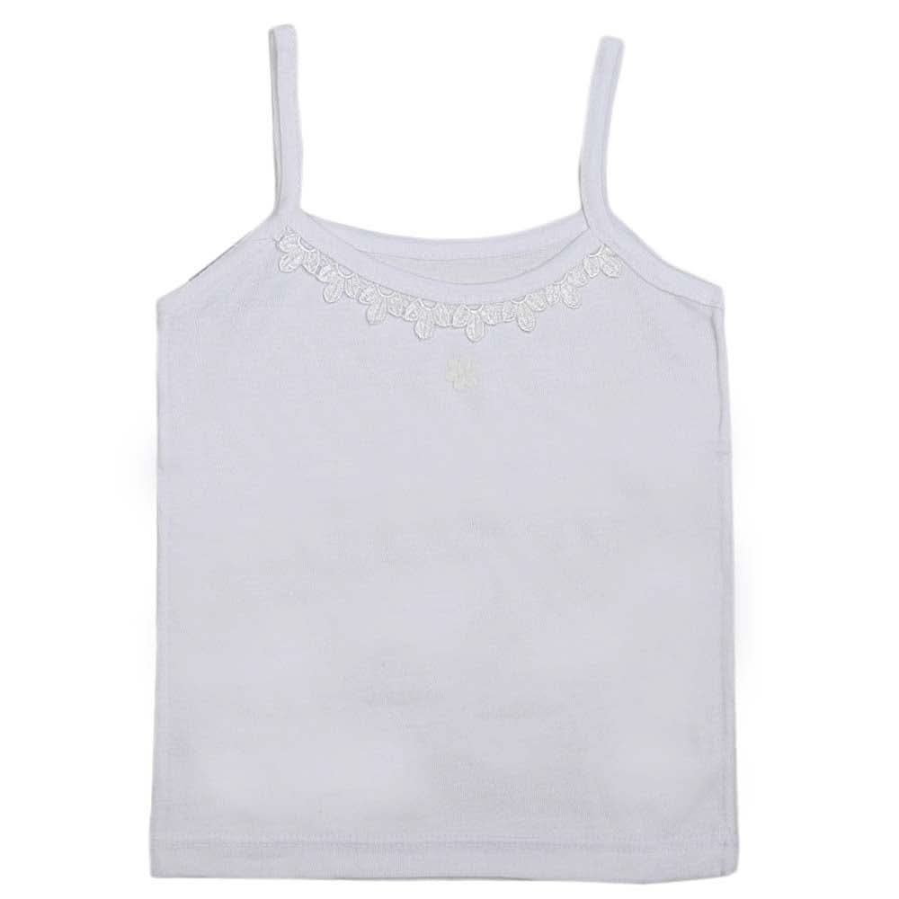 Girls Shameez - White, Kids, Shameez Camisole And Biddies, Chase Value, Chase Value