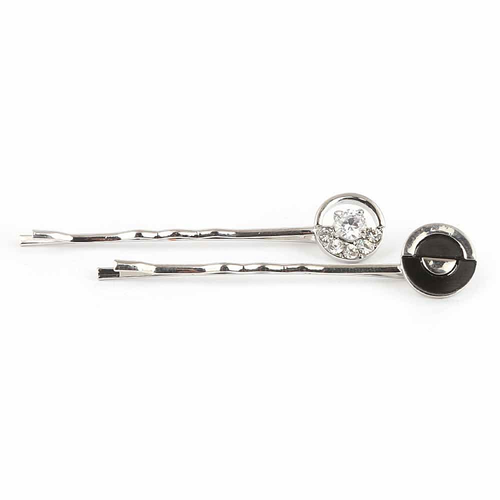 Women's Hair Pin 2 Pcs - Silver, Women, Hair And Head Jewellery, Chase Value, Chase Value