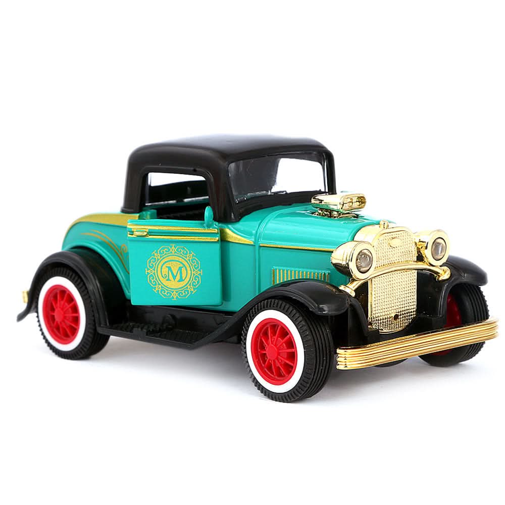 Friction Vintage Metal Car - Green, Kids, Non-Remote Control, Chase Value, Chase Value