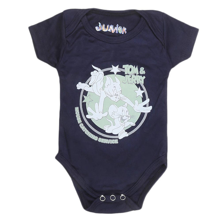 Newborn Girls Romper - Dark Blue - test-store-for-chase-value