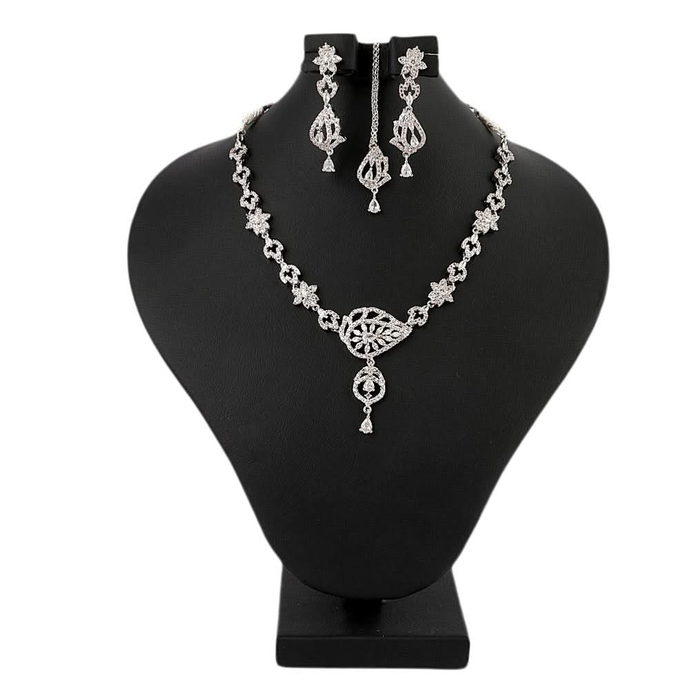 Women's Fancy Jewellery Set - Silver, Women, Jewellery Set, Chase Value, Chase Value