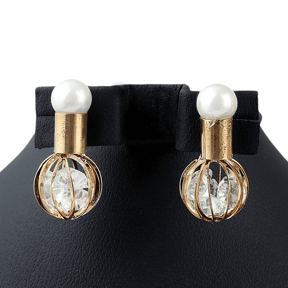 Women's Fancy Ear Tops - Golden - test-store-for-chase-value