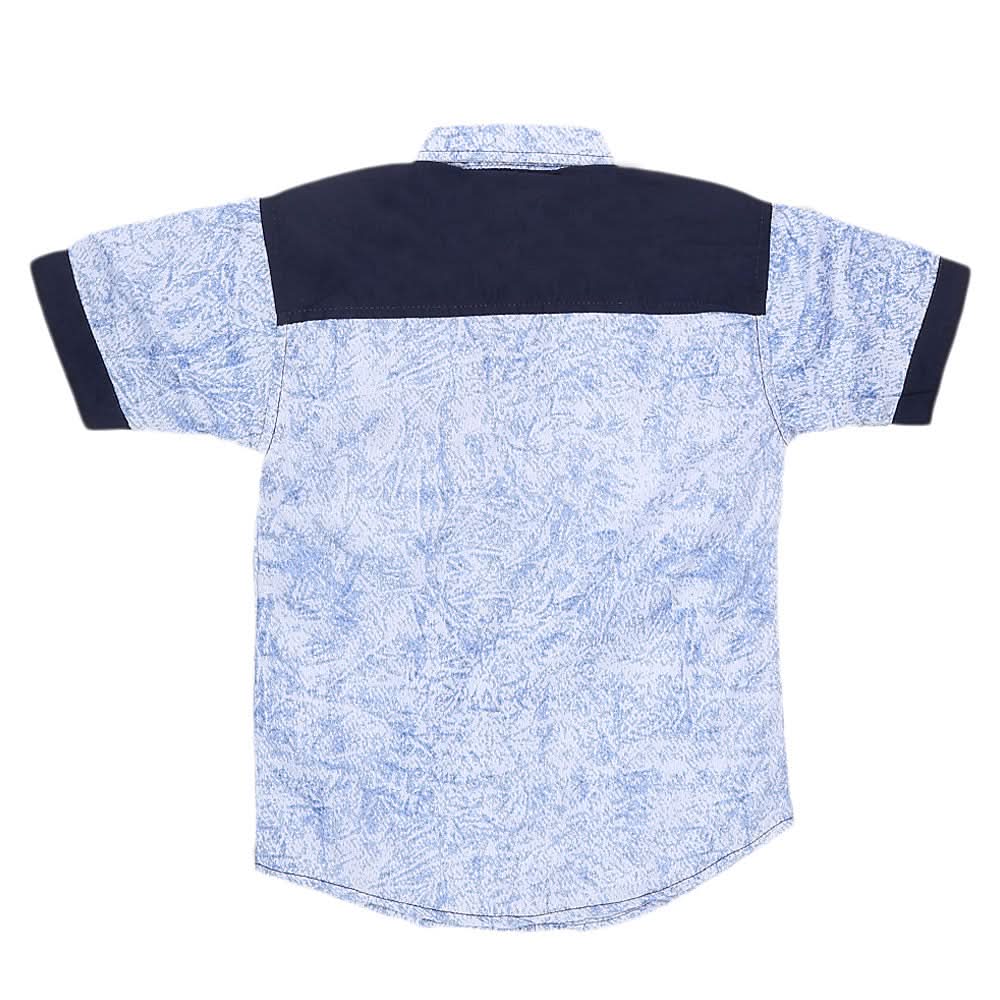 Boys Half Sleeves Casual Shirt - Blue, Kids, Boys Shirts, Chase Value, Chase Value