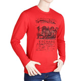 Men's Full Sleeves T Shirt - Red, Men, T-Shirts And Polos, Chase Value, Chase Value