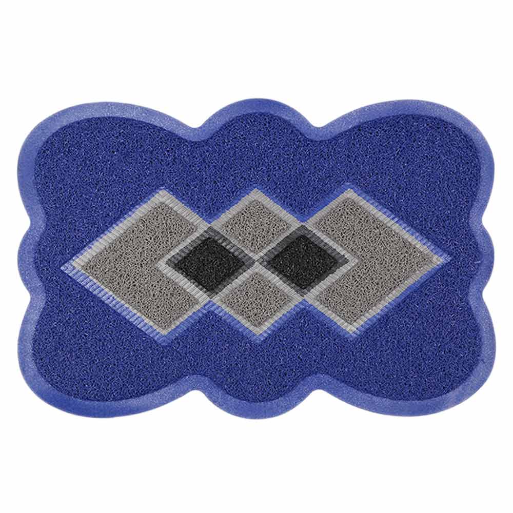 PVC Door Mat 14 x 22 - Blue, Home & Lifestyle, Mats, Chase Value, Chase Value