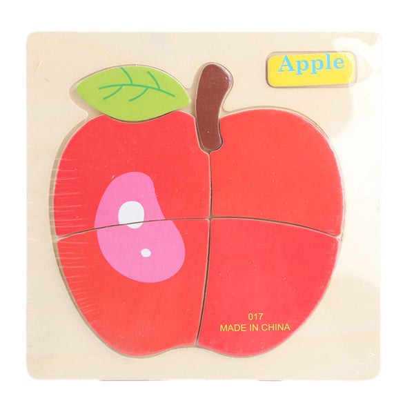 Wooden Apple Puzzle - Red - test-store-for-chase-value