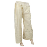 Women's Mehsori EMmbroidered Bell Bottom Trouser - Beige, Women, Pants & Tights, Chase Value, Chase Value
