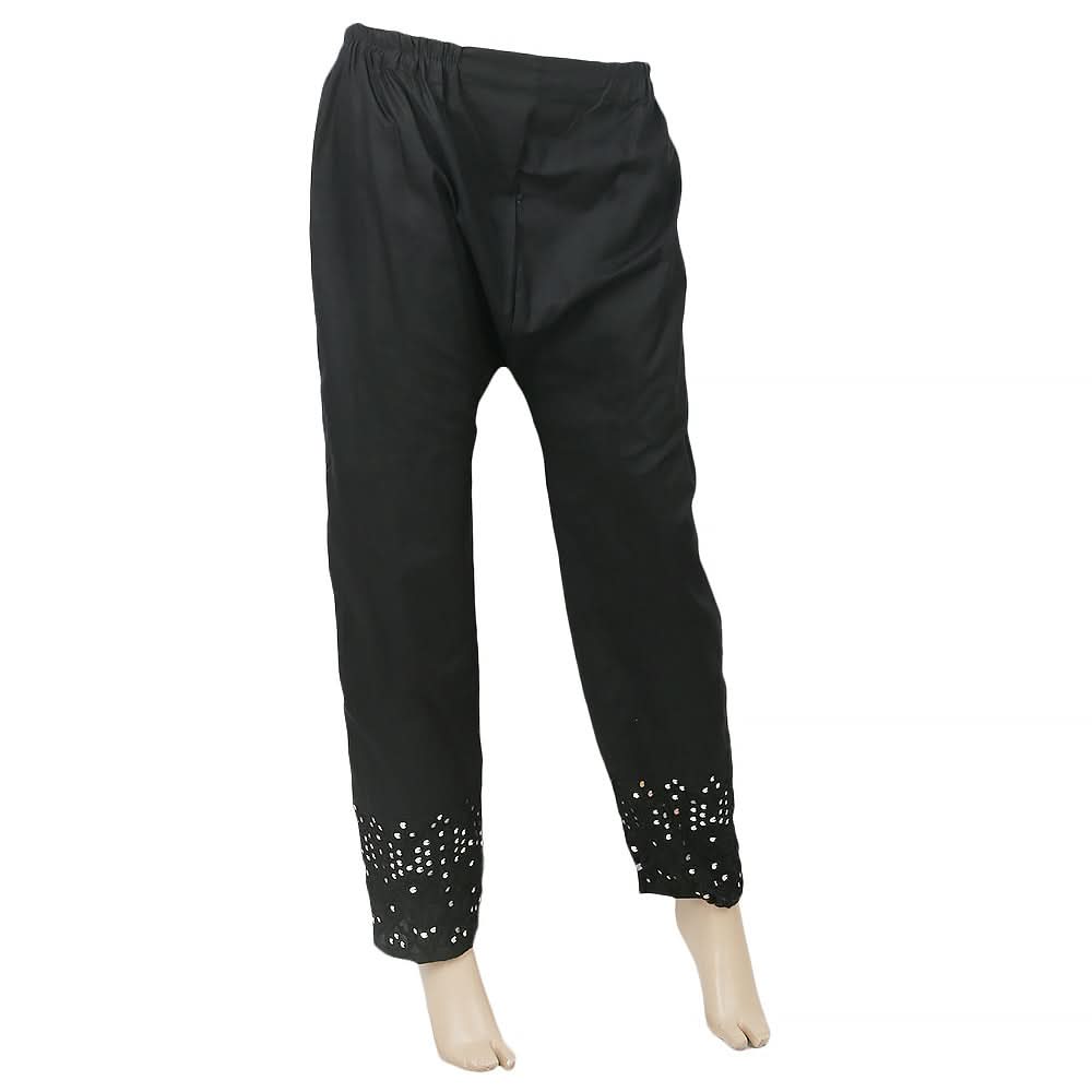 Women's Embroidered Trouser - Black, Women, Pants & Tights, Chase Value, Chase Value