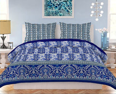 Printed King Size Percale Finish Bed Sheet 3 Pcs - Multi, Home & Lifestyle, Double Bed Sheet, Chase Value, Chase Value
