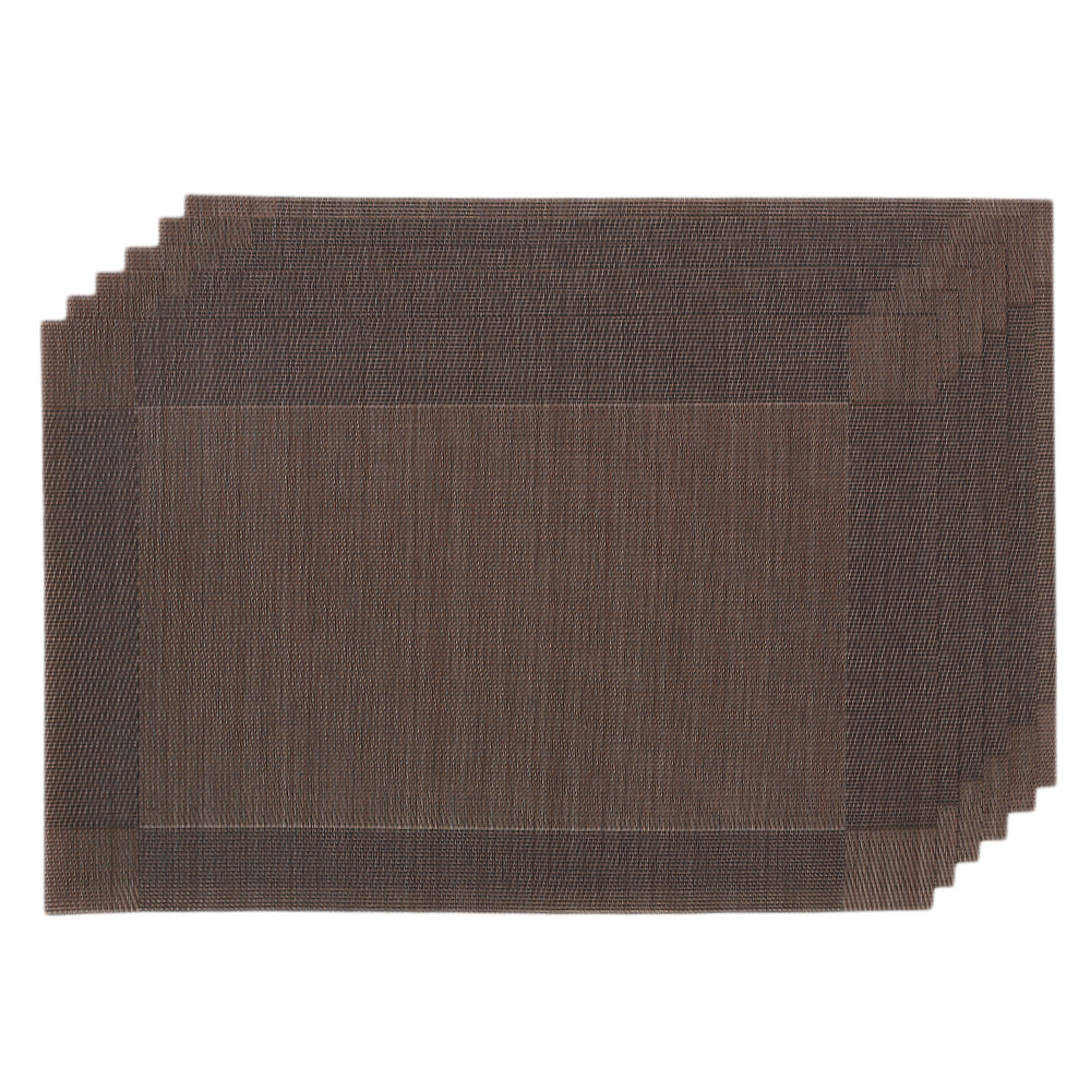 Table Mat with Runner - 7Pcs - Coffee, Home & Lifestyle, Mats, Chase Value, Chase Value