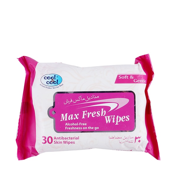 Cool&Cool Max Fresh Refreshing Wipes 30's M-1522, Kids, Wipes, Chase Value, Chase Value