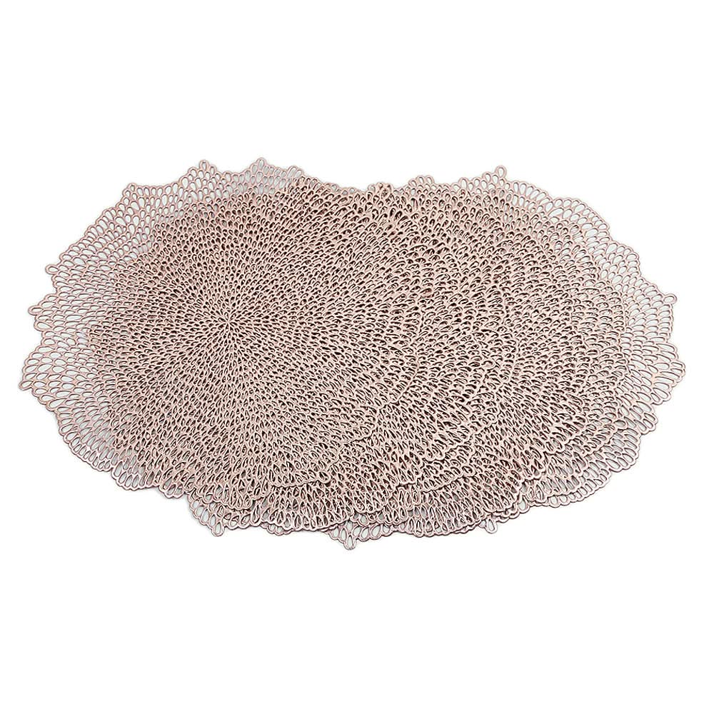 Table Mat Vinyl 6 Pcs Set - B - Copper, Home & Lifestyle, Mats, Chase Value, Chase Value
