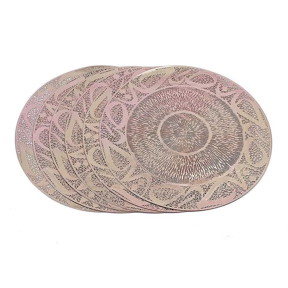 Table Mat Vinyl 6 Pcs Set - I - Copper, Home & Lifestyle, Mats, Chase Value, Chase Value