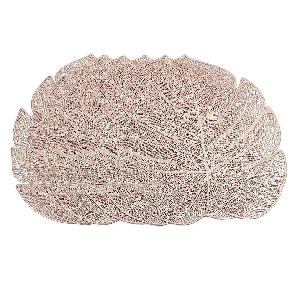 Table Mat Vinyl 6 Pcs Set - J - Copper, Home & Lifestyle, Mats, Chase Value, Chase Value