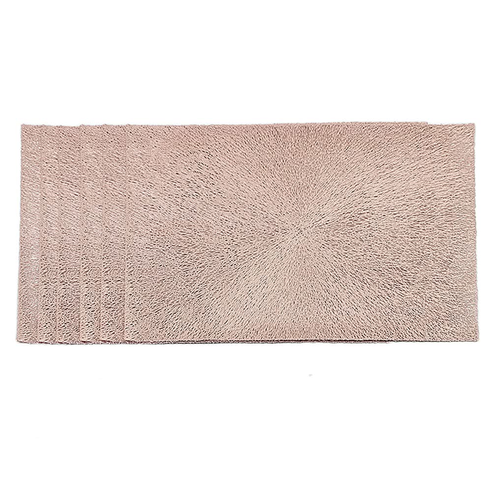Table Mat Vinyl 6 Pcs Set - K - Copper, Home & Lifestyle, Mats, Chase Value, Chase Value
