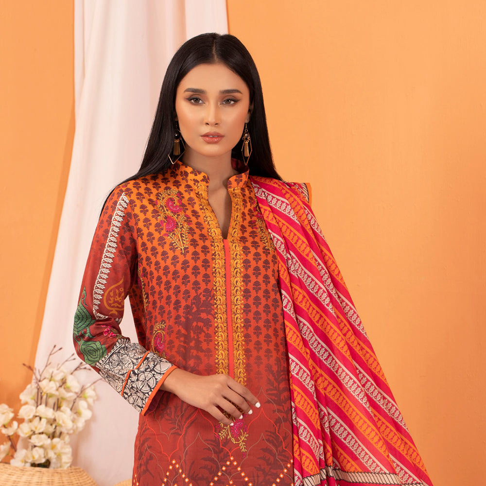 Regalia Cotton Digital Printed Unsitched 3Pcs Suit - 3, Women, 3Pcs Shalwar Suit, Regalia Textiles, Chase Value