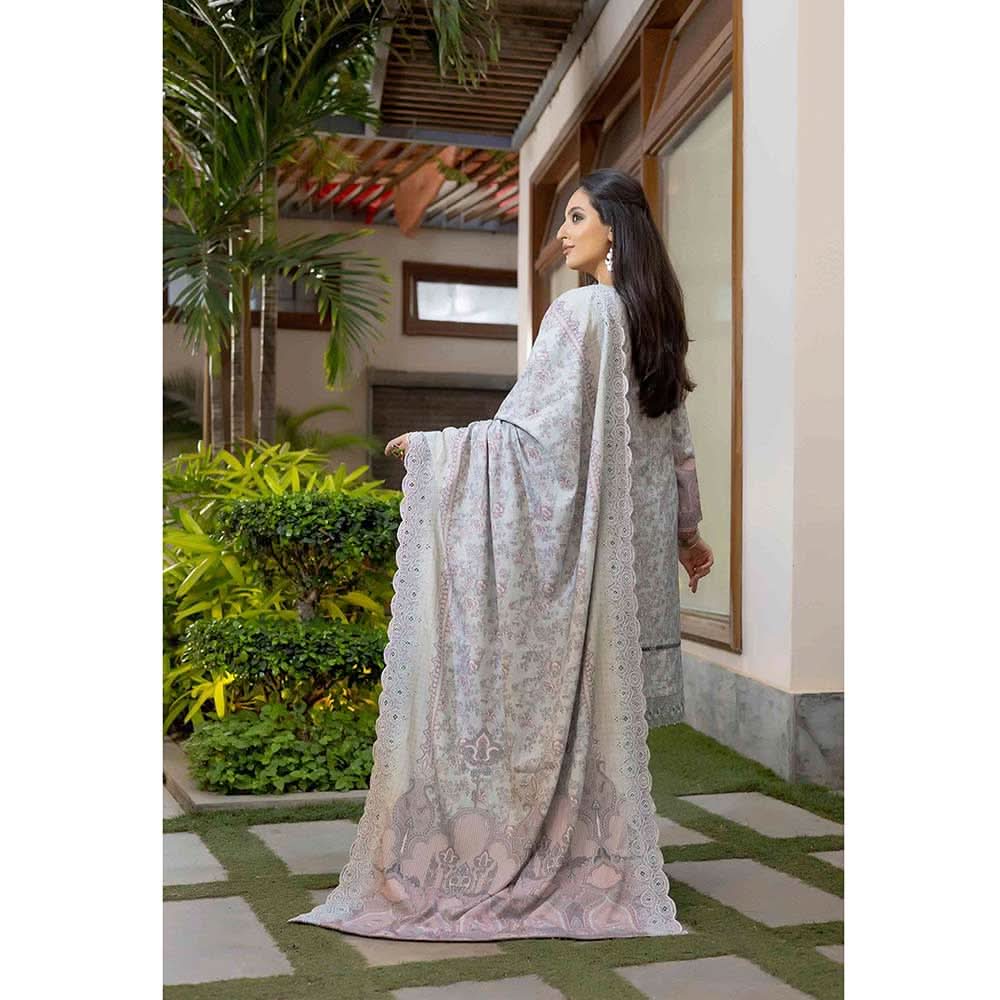 Deena Dhanak Printed Chikcen Kari Unstitched 3Pcs Suit - D-10, Women, 3Pcs Shalwar Suit, Schick Creation, Chase Value