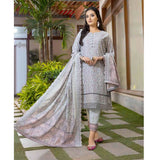 Deena Dhanak Printed Chikcen Kari Unstitched 3Pcs Suit - D-10, Women, 3Pcs Shalwar Suit, Schick Creation, Chase Value