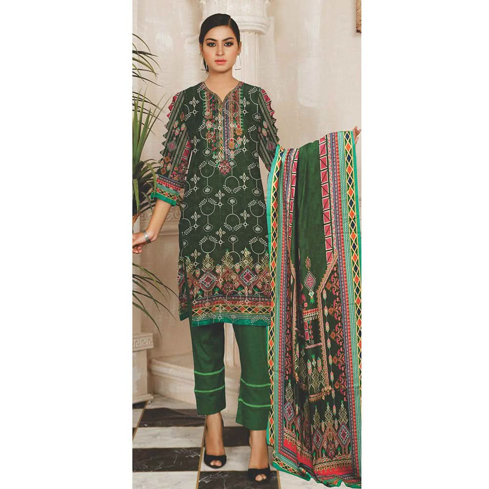 RASHID Dhanak Digital Printed unstitched 3pc Embroidered Suit, Women, 3Pcs Shalwar Suit, Rashid Textiles, Chase Value