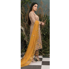 DELIA Boring Embroidered 3 Pcs Semi-Stitched Suit - 1246, Women, 3Pcs Shalwar Suit, Tawakkal Fabrics, Chase Value