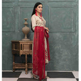 DELIA Boring Embroidered 3 Pcs Semi-Stitched Suit - 1249, Women, 3Pcs Shalwar Suit, Tawakkal Fabrics, Chase Value