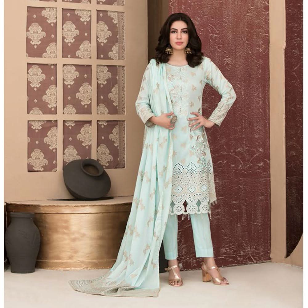 Tawakkal Pandora Jacquard Chicken Kari Lawn 3 Pcs Un-Stitched Suit - 1495, Women, 3Pcs Shalwar Suit, Tawakkal Fabrics, Chase Value