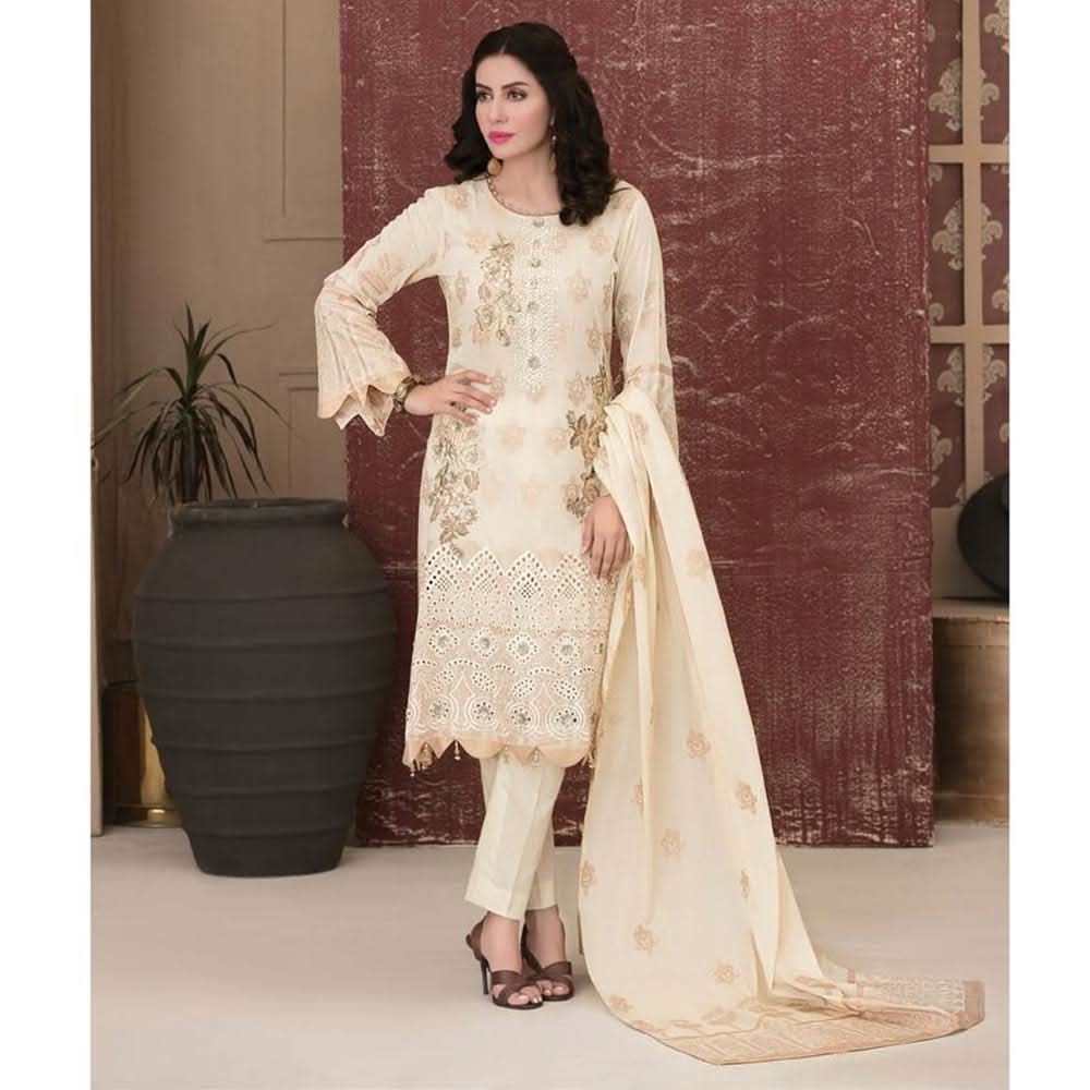 Tawakkal Pandora Jacquard Chicken Kari Lawn 3 Pcs Un-Stitched Suit - 1498, Women, 3Pcs Shalwar Suit, Tawakkal Fabrics, Chase Value