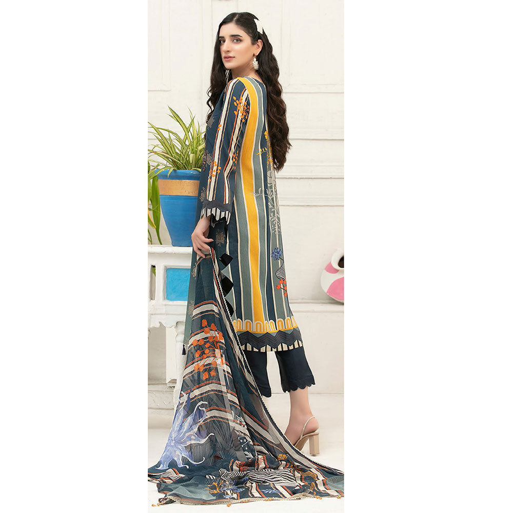 ZIMAL Viscose Digital Printed Jacuard 3 Pcs Un-Stitched Suit - 1961, Women, 3Pcs Shalwar Suit, Tawakkal Fabrics, Chase Value