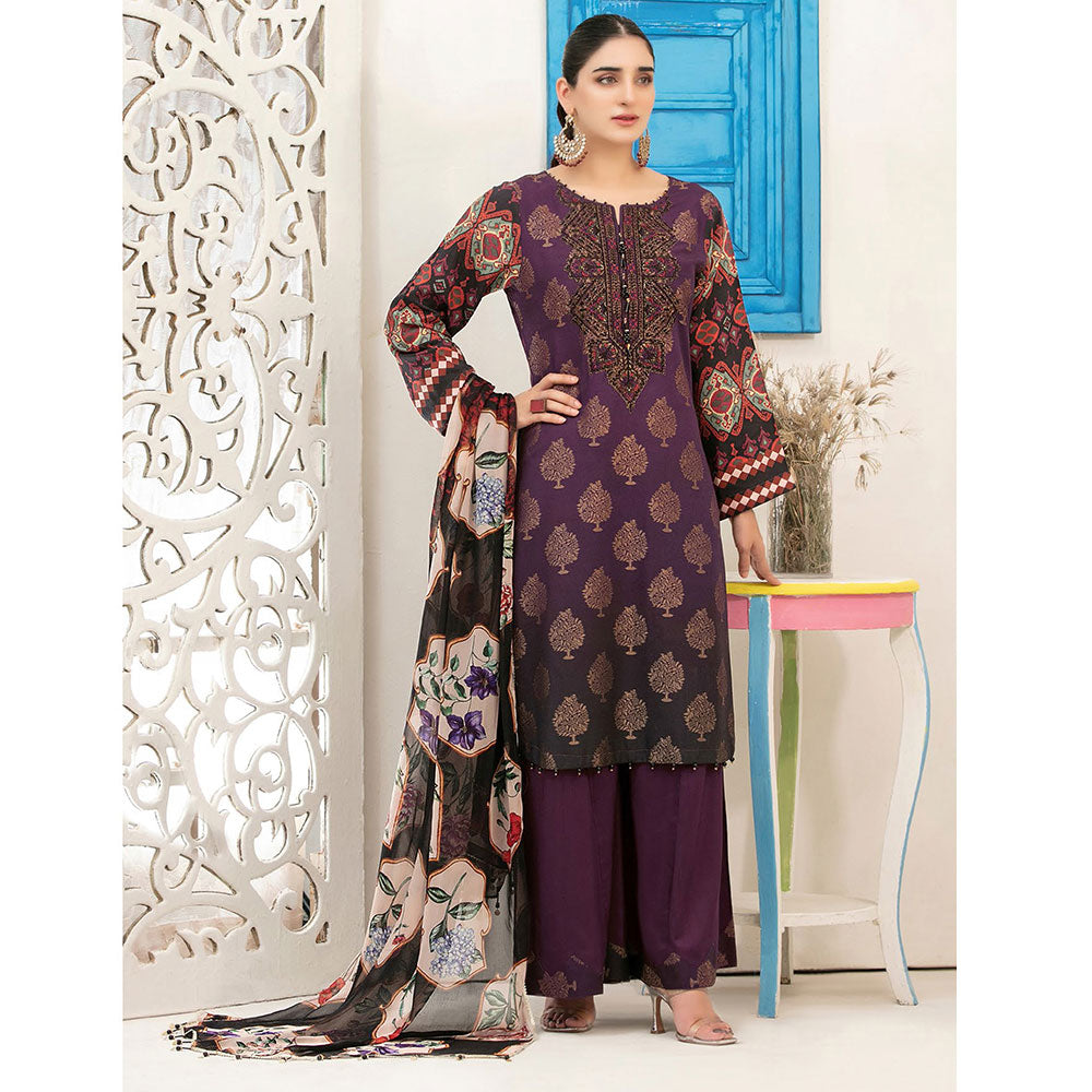 ZIMAL Viscose Digital Printed Jacuard 3 Pcs Un-Stitched Suit - 1964, Women, 3Pcs Shalwar Suit, Tawakkal Fabrics, Chase Value