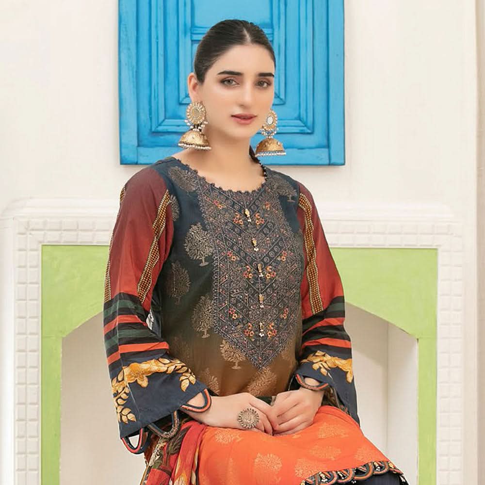 ZIMAL Viscose Digital Printed Jacuard 3 Pcs Un-Stitched Suit - 1969, Women, 3Pcs Shalwar Suit, Tawakkal Fabrics, Chase Value