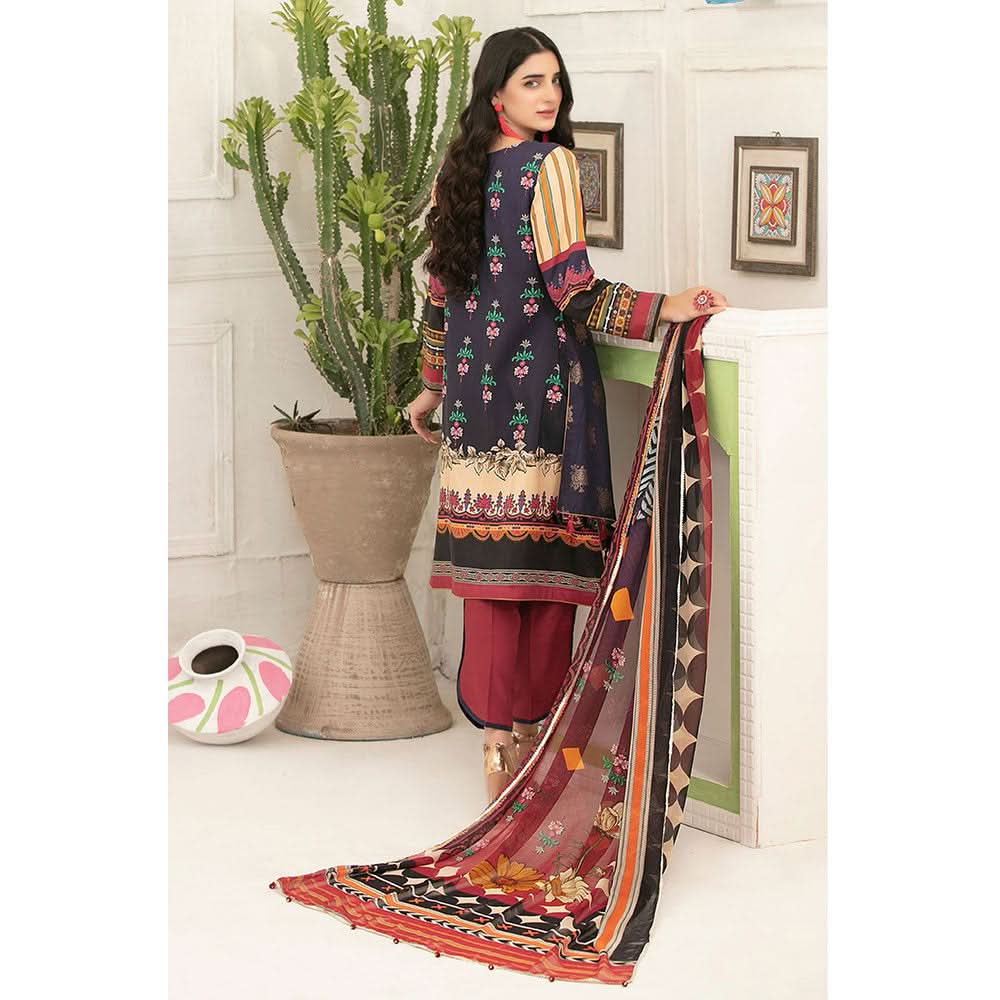 ZIMAL Viscose Digital Printed Jacuard 3 Pcs Un-Stitched Suit - 1970, Women, 3Pcs Shalwar Suit, Tawakkal Fabrics, Chase Value