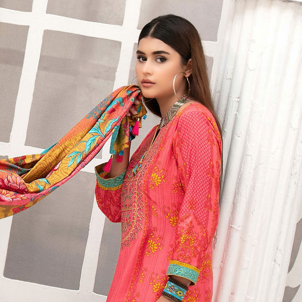 Tawakkal Dilara Linen Embroidered Unstitched 3Pcs Suit, Women, 3Pcs Shalwar Suit, Tawakkal Fabrics, Chase Value