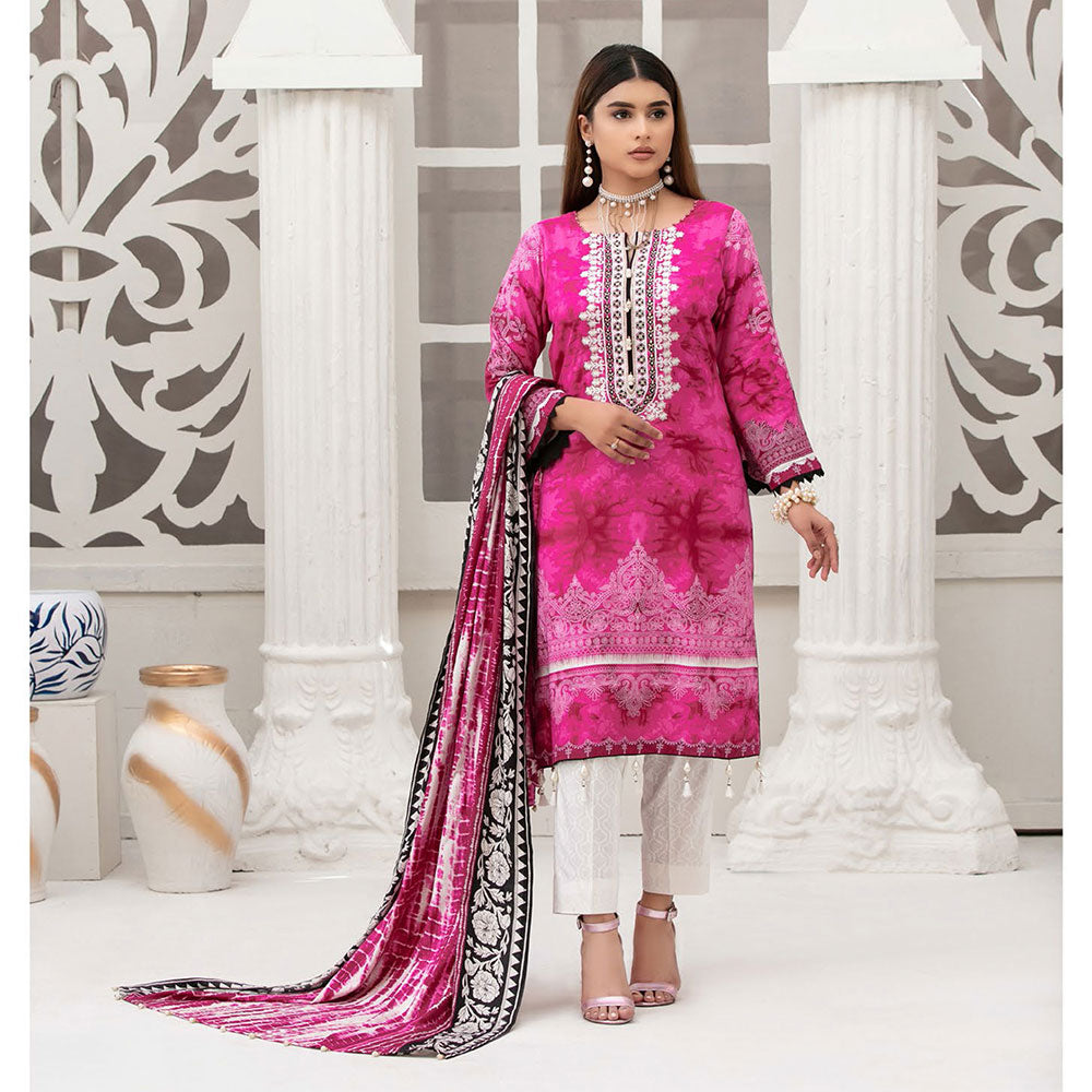 Tawakkal Dilara Linen Embroidered Unstitched 3Pcs Suit, Women, 3Pcs Shalwar Suit, Tawakkal Fabrics, Chase Value