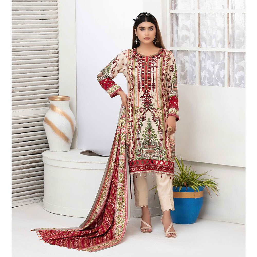 Tawakkal Dilara Linen Embroidered Unstitched 3Pcs Suit, Women, 3Pcs Shalwar Suit, Tawakkal Fabrics, Chase Value