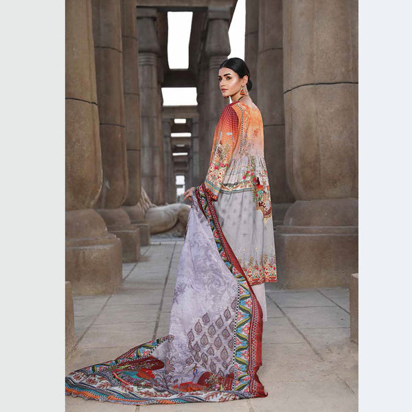 Orissa Digital Printed Chikan Kari Linen 3 Pcs Un-Stitched Suit - 2705, Women, 3Pcs Shalwar Suit, Rashid Textiles, Chase Value